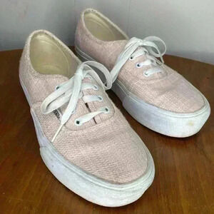 Vans Authentic Women’s Size 8 Coral Pink Canvas Shoes Sneakers